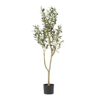 Taos 4' x 1.5' Artificial Olive Tree by Christopher Knight Home - 4' x 1.5' | Bed Bath & Beyond