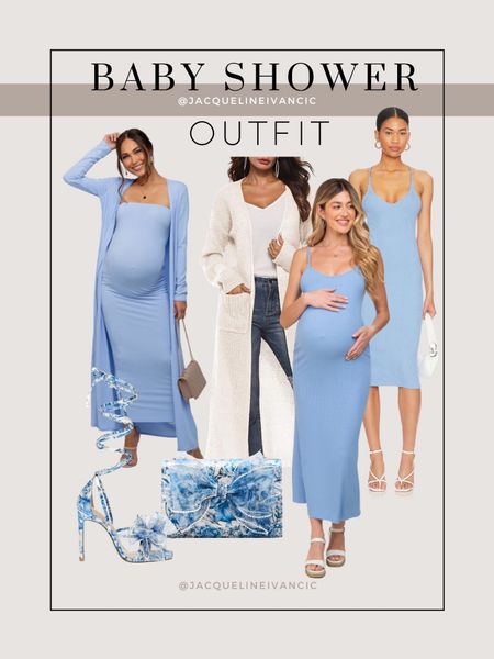 Shopping for a sweet little baby boy shower that I am attending in March 💙 and put together this blue maternity outfit for equal parts, comfort and cuteness! ✨

Blue maternity outfit, blue maternity dress, baby boy shower outfit ideas, baby shower outfit ideas, dress the bump, blue accessories, floral accessories

#LTKSeasonal #LTKstyletip #LTKbump