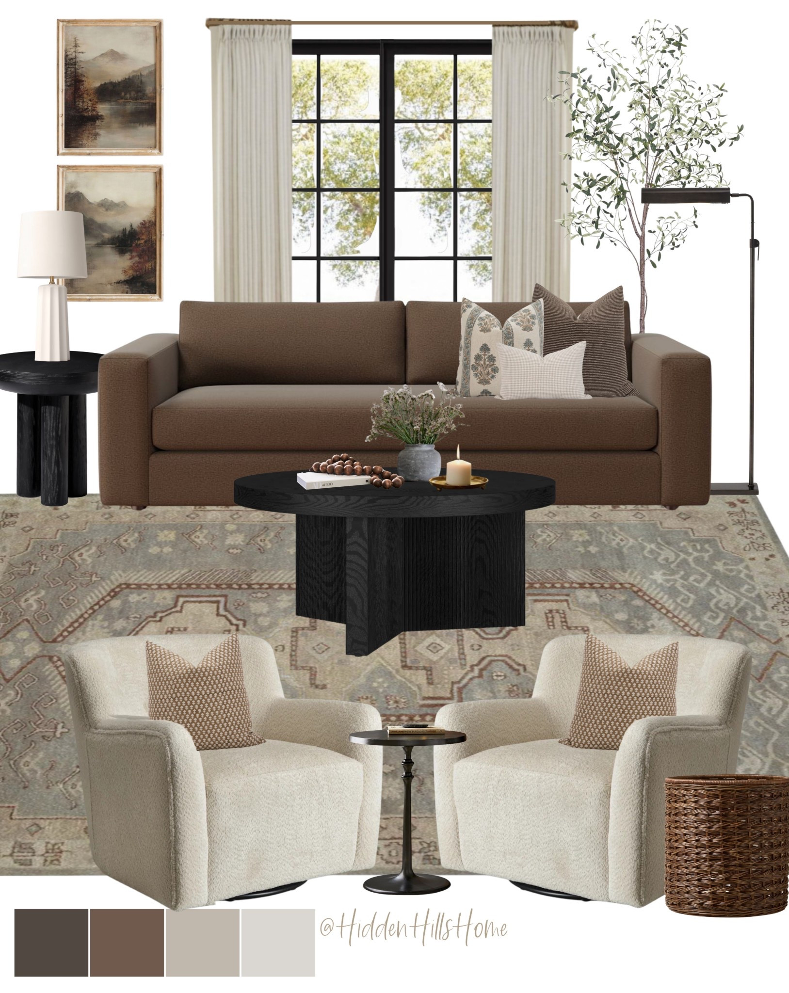 Living room decor ideas, living room mood board, coffee table decor, coffee table inspiration, home decor ideas, swivel chair, living room rug #home 

#LTKSaleAlert #LTKHome #LTKStyleTip