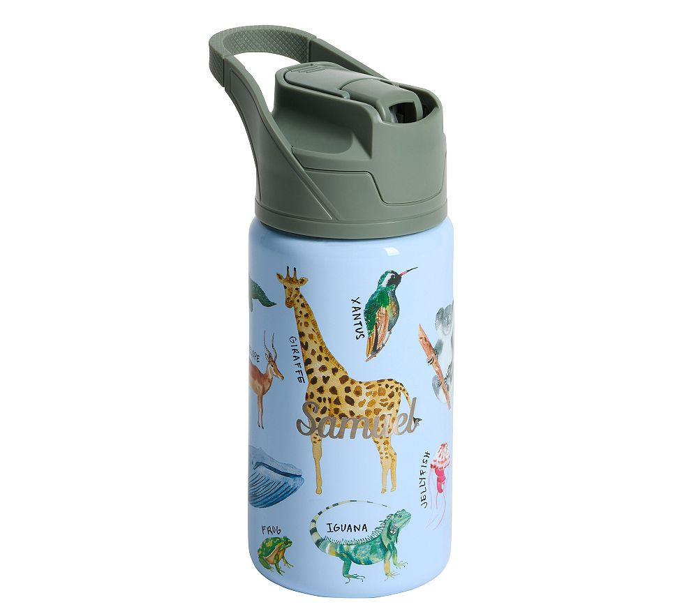 Brendan Safari Animals Mackenzie Water Bottle | Pottery Barn Kids