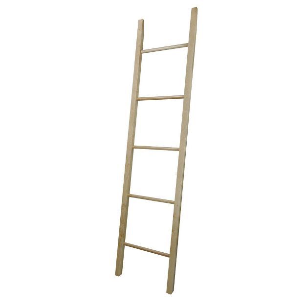 Blanket Storage Decorative Ladder Natural Maple - Flora Home | Target