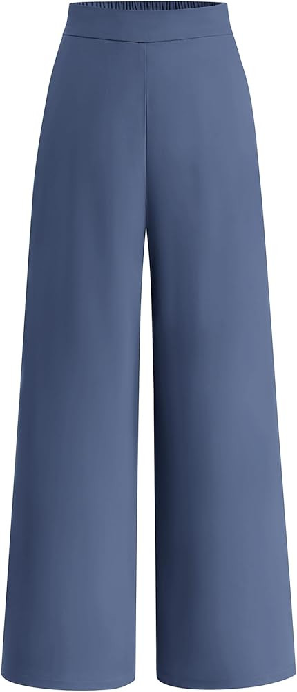 BTFBM Womens Wide Leg Pants Dressy Casual Elastic High Waisted Palazzo Business Lounge Trousers w... | Amazon (US)