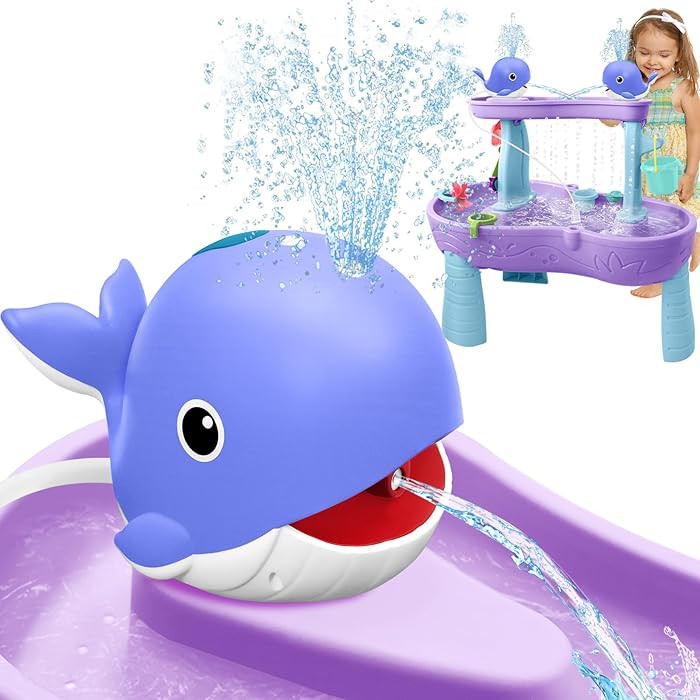 Water Table Pump, Whale Rechargeable Water Pump for Water Table with Sprinkler, 3.5 Hours Non-Sto... | Amazon (US)
