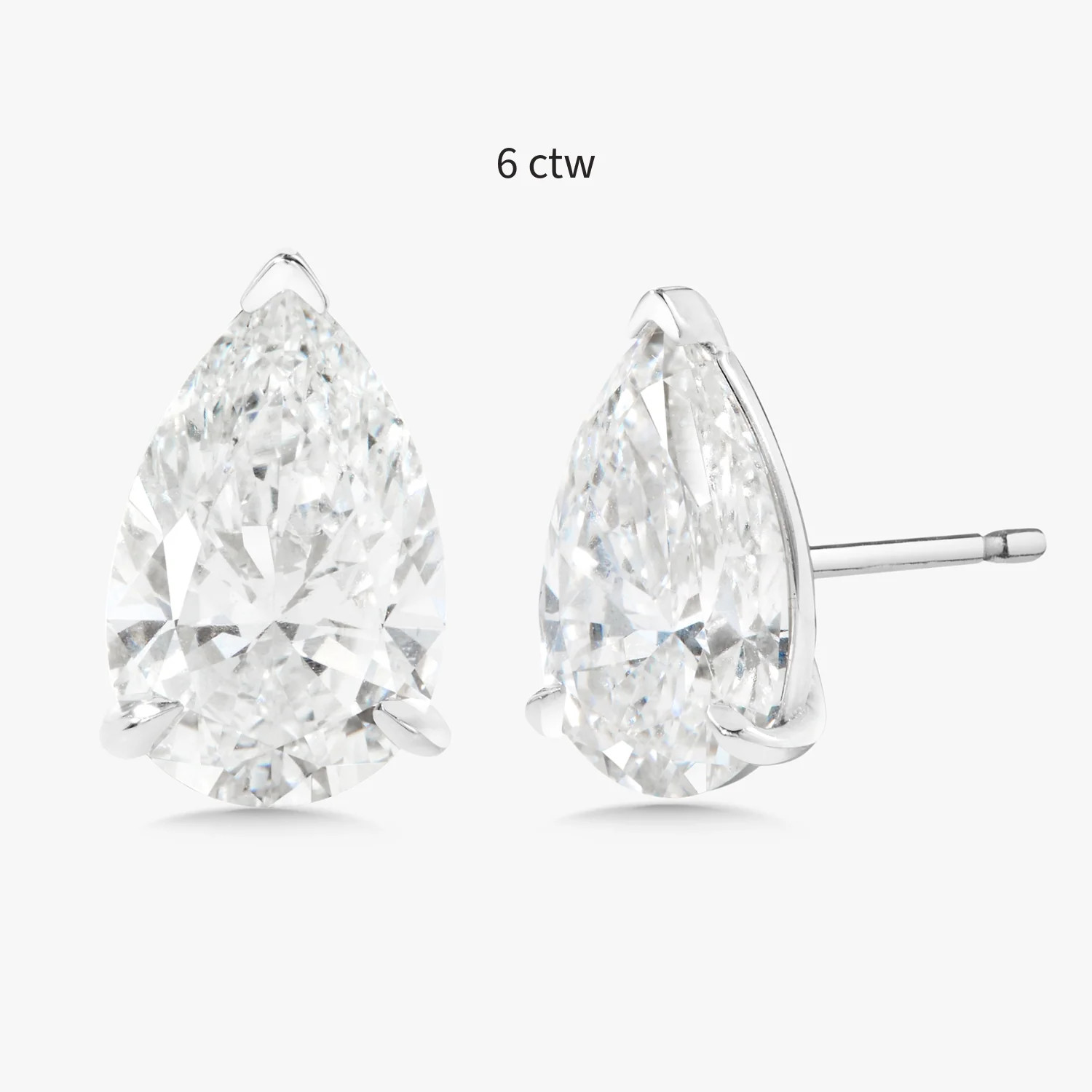 Lab Grown Pear Cut Diamond Studs | RW Fine Jewelry