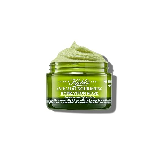 Kiehl's Avocado Nourishing Hydration Mask, Rich & Creamy Face Mask, Hydrates & Soothes Skin, with... | Amazon (US)