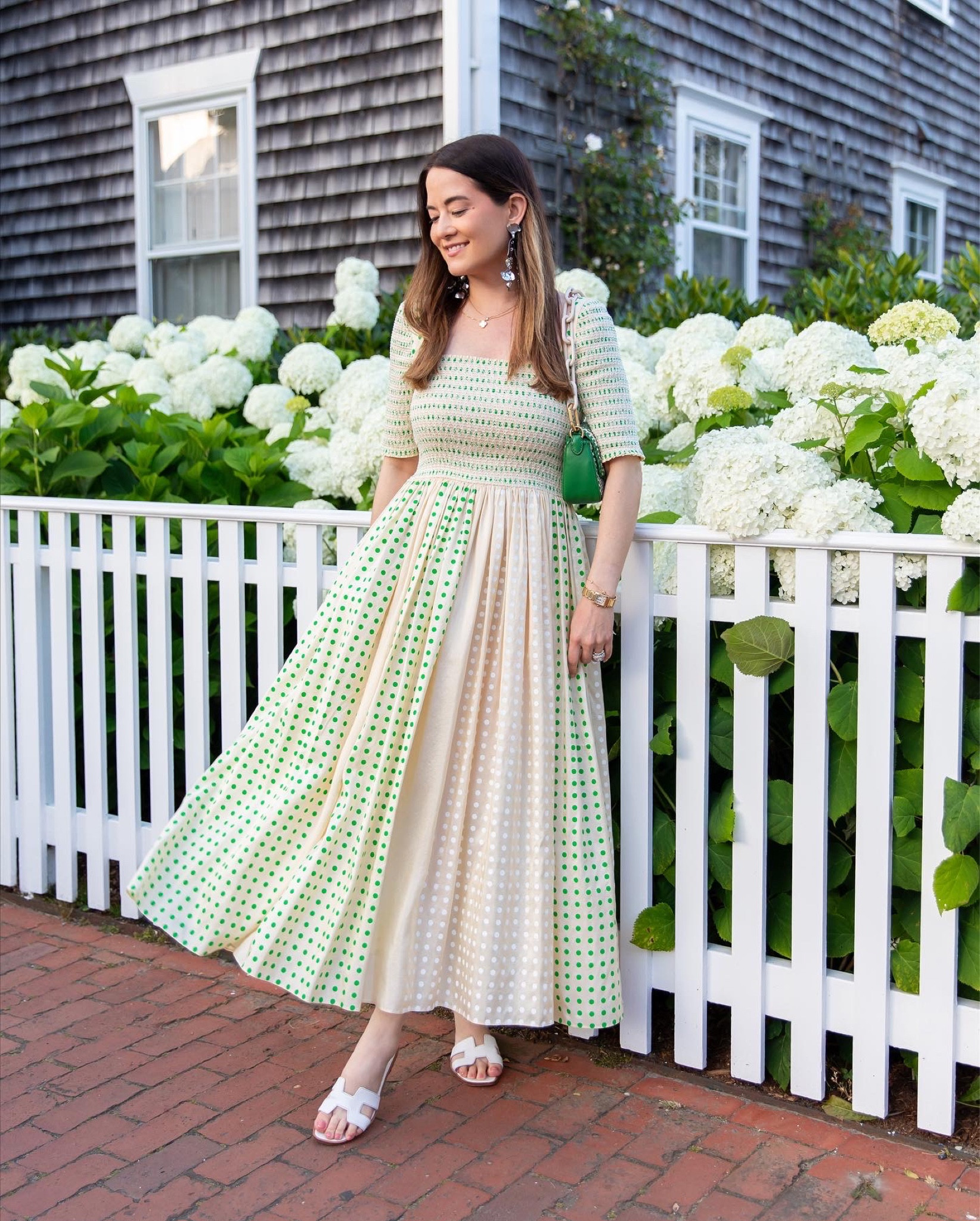The perfect Tory Burch smocked dress. Love this color combination!

#LTKstyletip #LTKitbag 

#LTKSeasonal #LTKshoecrush #LTKFind