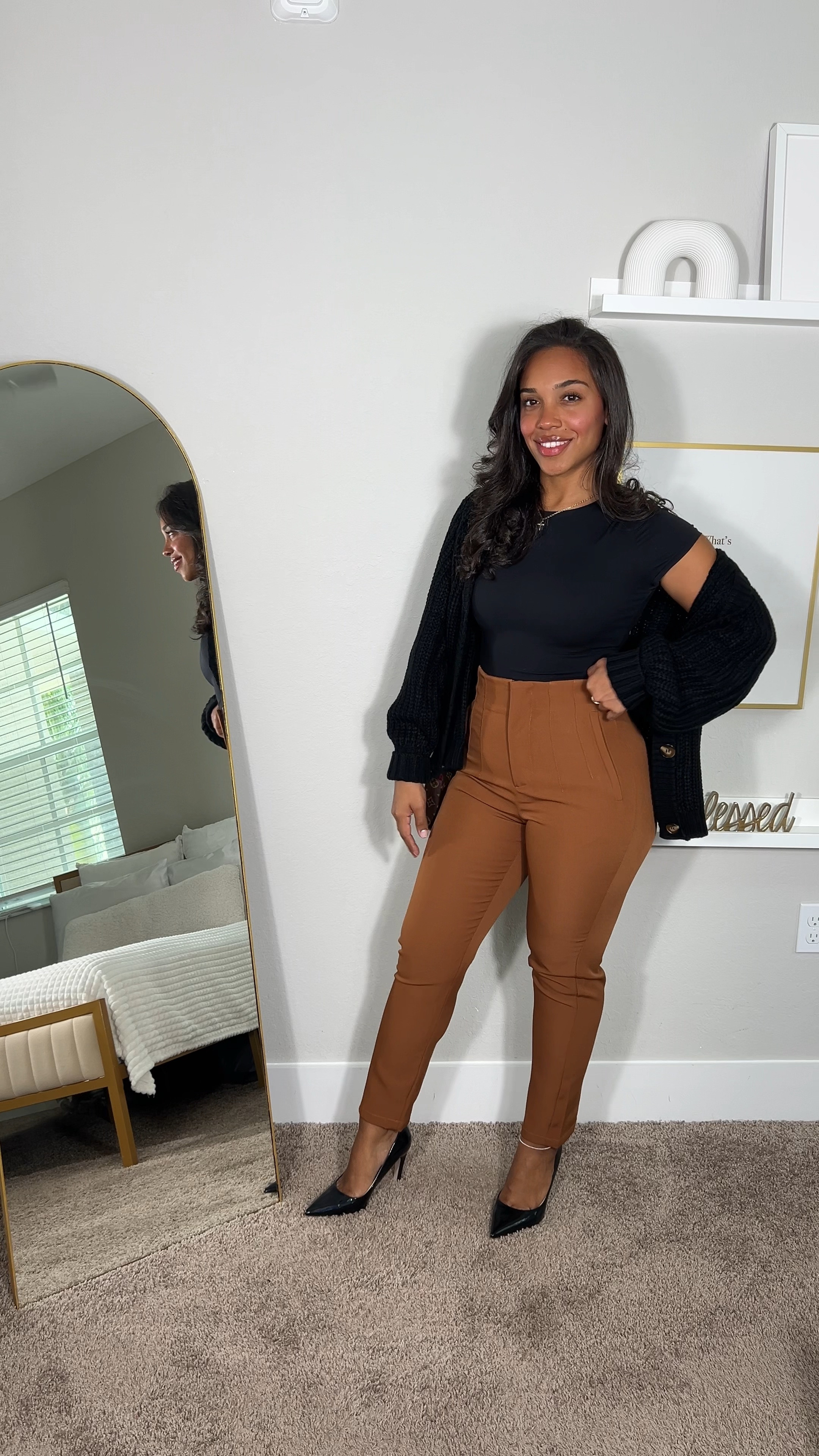 Who doesn’t love a cute little outfit inspo for work! All pieces are from Amazon 🤎🍂 

• Im a size Small in Everything! 

#LTKFindsUnder50 #LTKStyleTip #LTKVideo