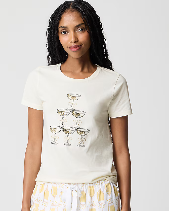 Champagne tower graphic tee | J.Crew Factory
