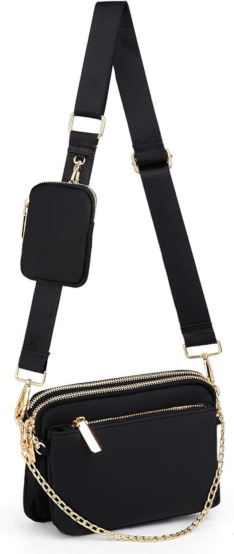 UTO Small Crossbody Bags for Women 3 in 1 Trendy Belt Purse Fashion Designer Mini Cute Sling Fann... | Amazon (US)