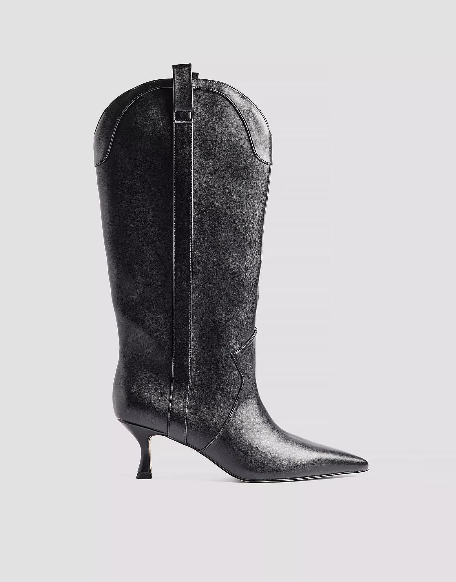 › NA-KD knee high stilletto western boots in black | ASOS (Global)