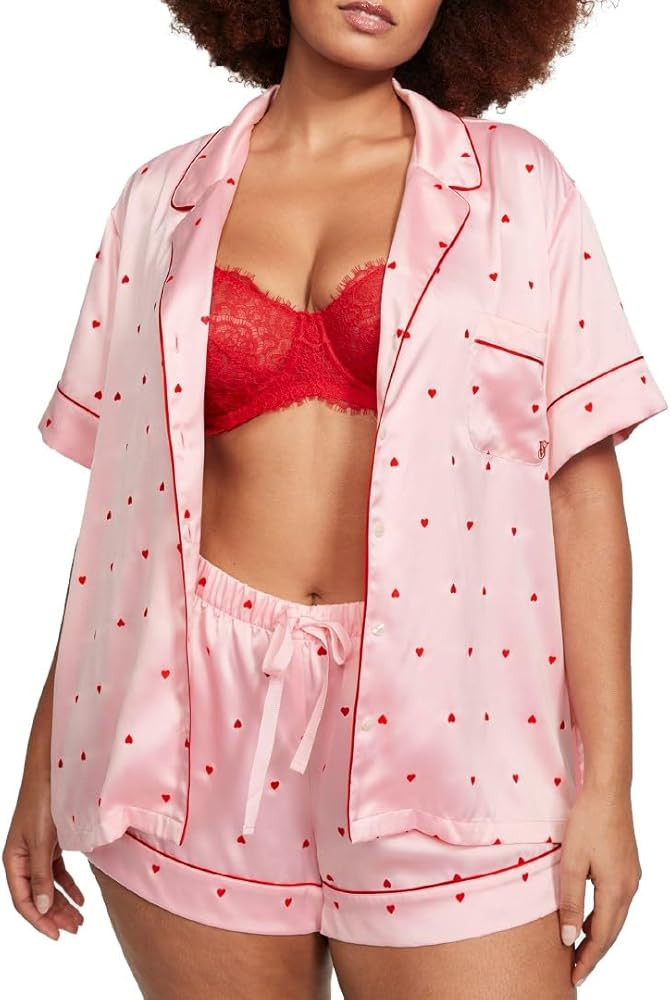Victoria's Secret Flannel Short Pajama Set, Women's Sleepwear (XS-XXL) | Amazon (US)