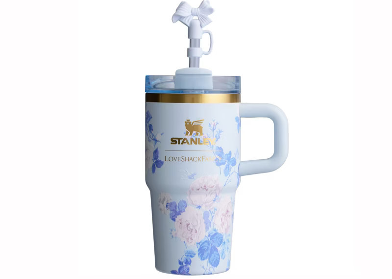 Women's Stanley x LoveShackFancy Flowstate Quencher 20oz Tumbler in Everbloomingrosettes | StockX