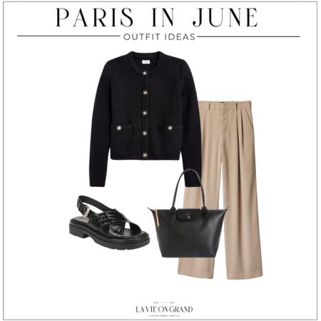 What To Wear In Paris In June
Travel Capsule 
Tweed Cardigan
Trousers
Sandals
Longchamp Tote 

#LTKtravel #LTKover40 #LTKstyletip