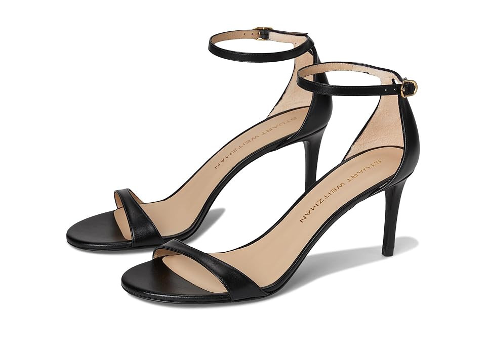 Stuart Weitzman Nudist Ii Sandal 75 Women's Sandals Black 1 : 7 M, Leather | Zappos