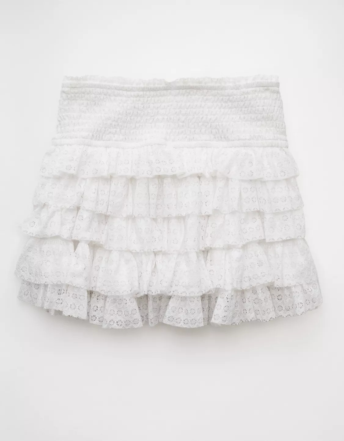 AE High-Waisted Ruffle Mini Skort | American Eagle Outfitters (US & CA)