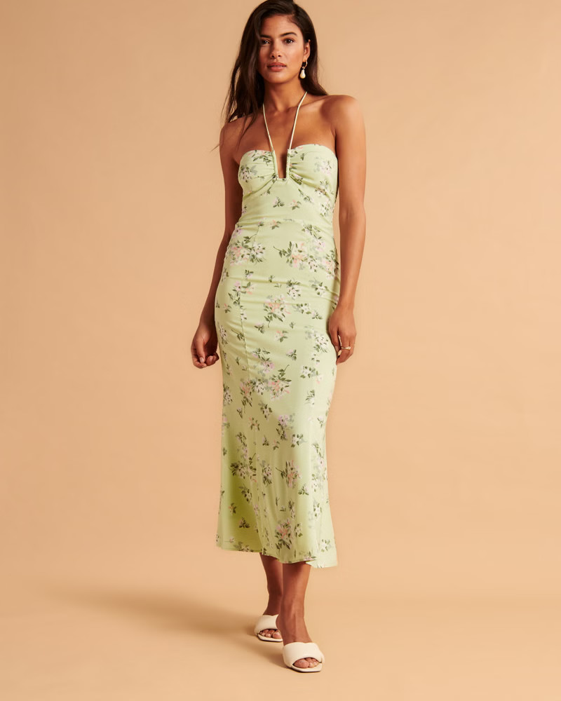 Halter Maxi Dress | Abercrombie & Fitch (US)