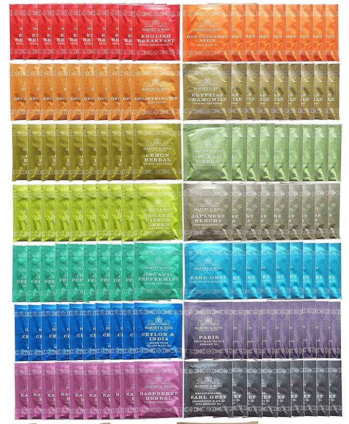 Harney & Sons Assorted Tea Bag Sampler 140 Count Great for Breakrooms, Offices, Food Service Tea ... | Amazon (US)