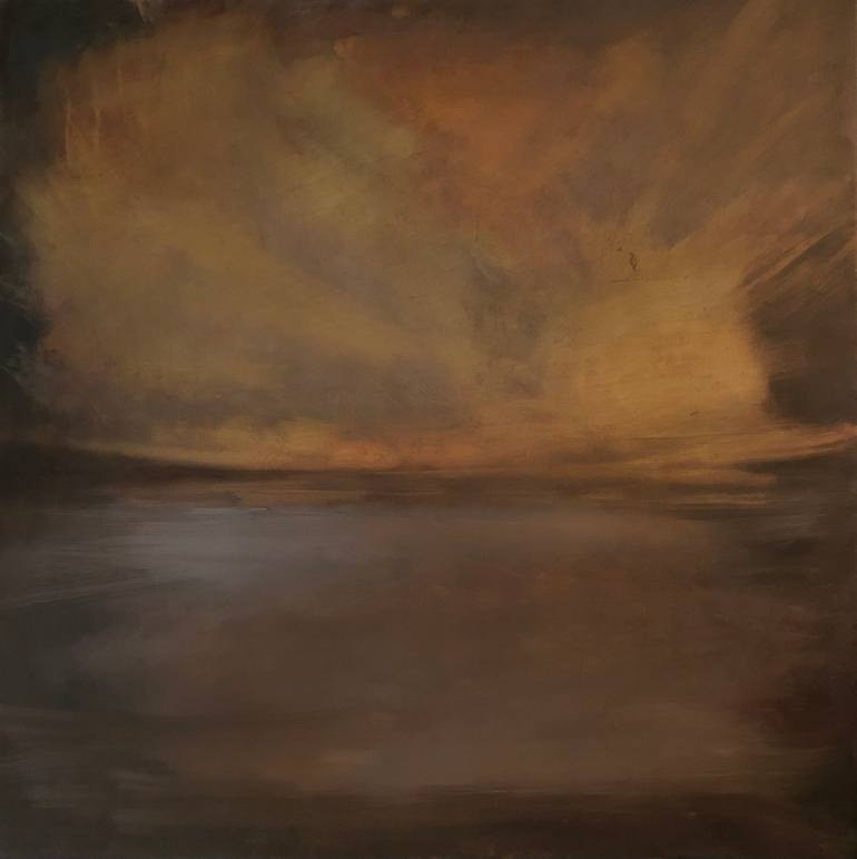October Sky Painting by Alexandra Steele-Mortimer | Saatchi Art | Saatchi Art 
