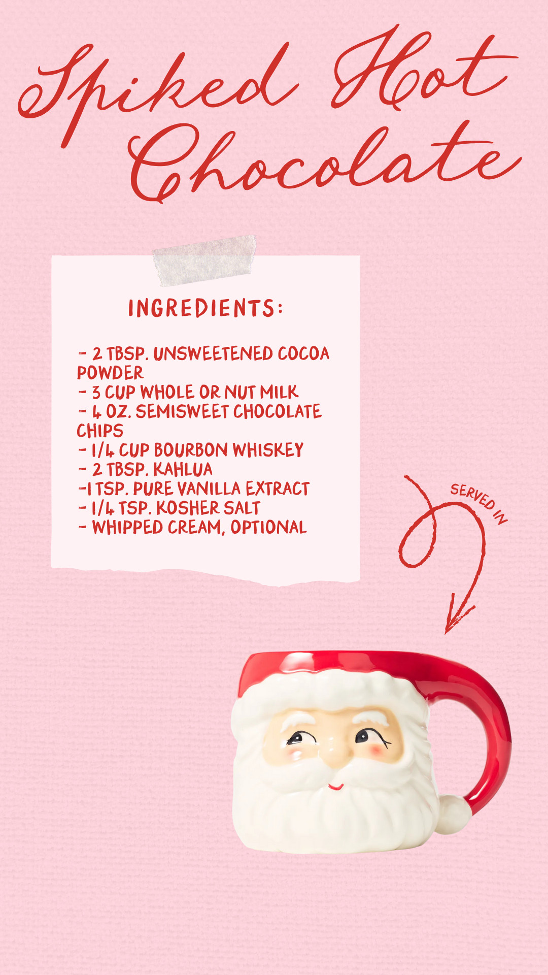 Nothing like Hot Cocoa during the winter, but even better...Spiked Hot Chocolate in the cutest Santa mug!!  

 #LTKHoliday #LTKSeasonal #LTKHome