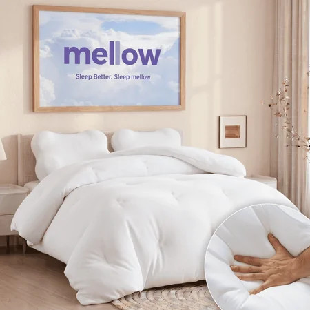 Mellow Marshmellow Comforter Twin/Twin XL - Extra Fluffy Double-Stuffed Down Alternative Duvet Insert, All-Season Temperature-Balancing, Oeko-TEX Class I Fabric, Box-Stitch, Machine Washable | Walmart (US)