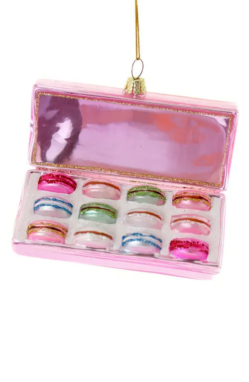 Cody Foster & Co. Box of Macarons Glass Ornament in Pink Tones at Nordstrom | Nordstrom