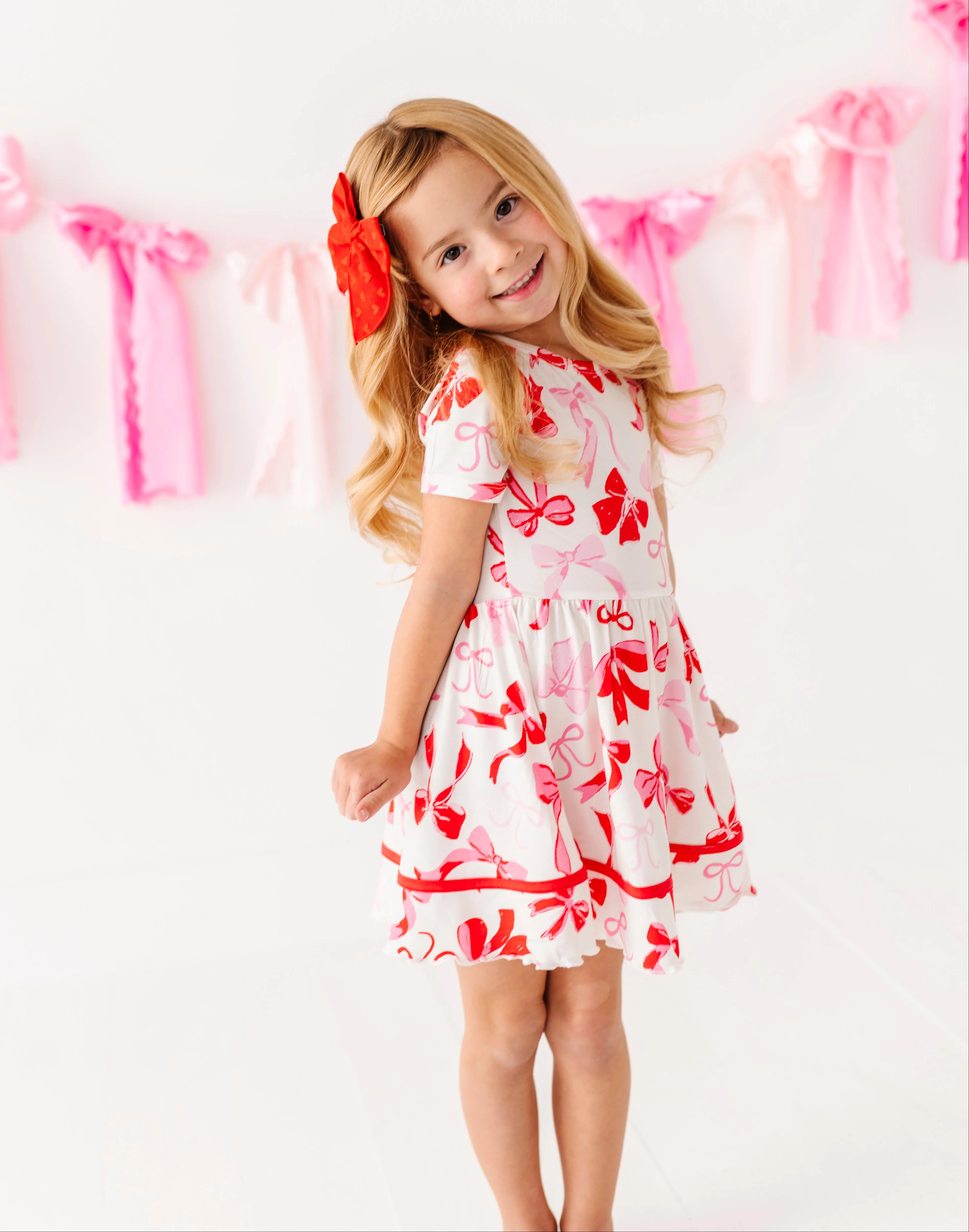 Blushing Bows Birdie Dress | Birdie Bean