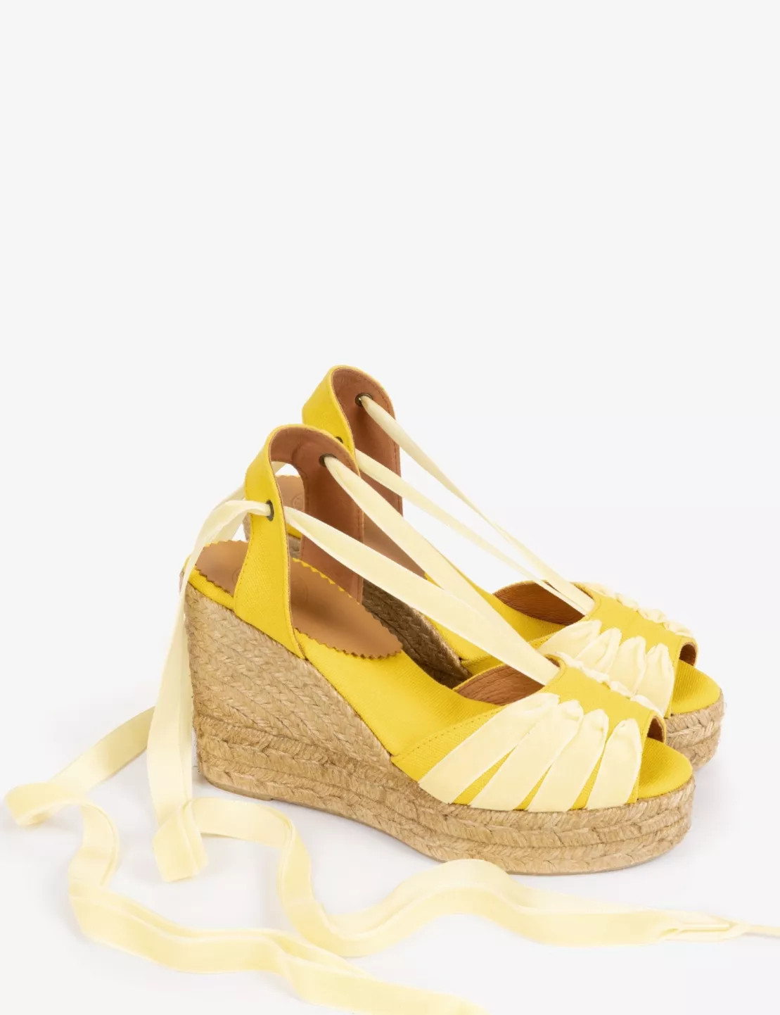 High Catalina Dali Espadrille - Lemon | Penelope Chilvers