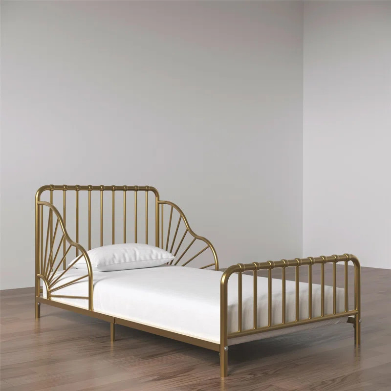 Quinn Whimsical Metal Toddler Bed | Wayfair North America
