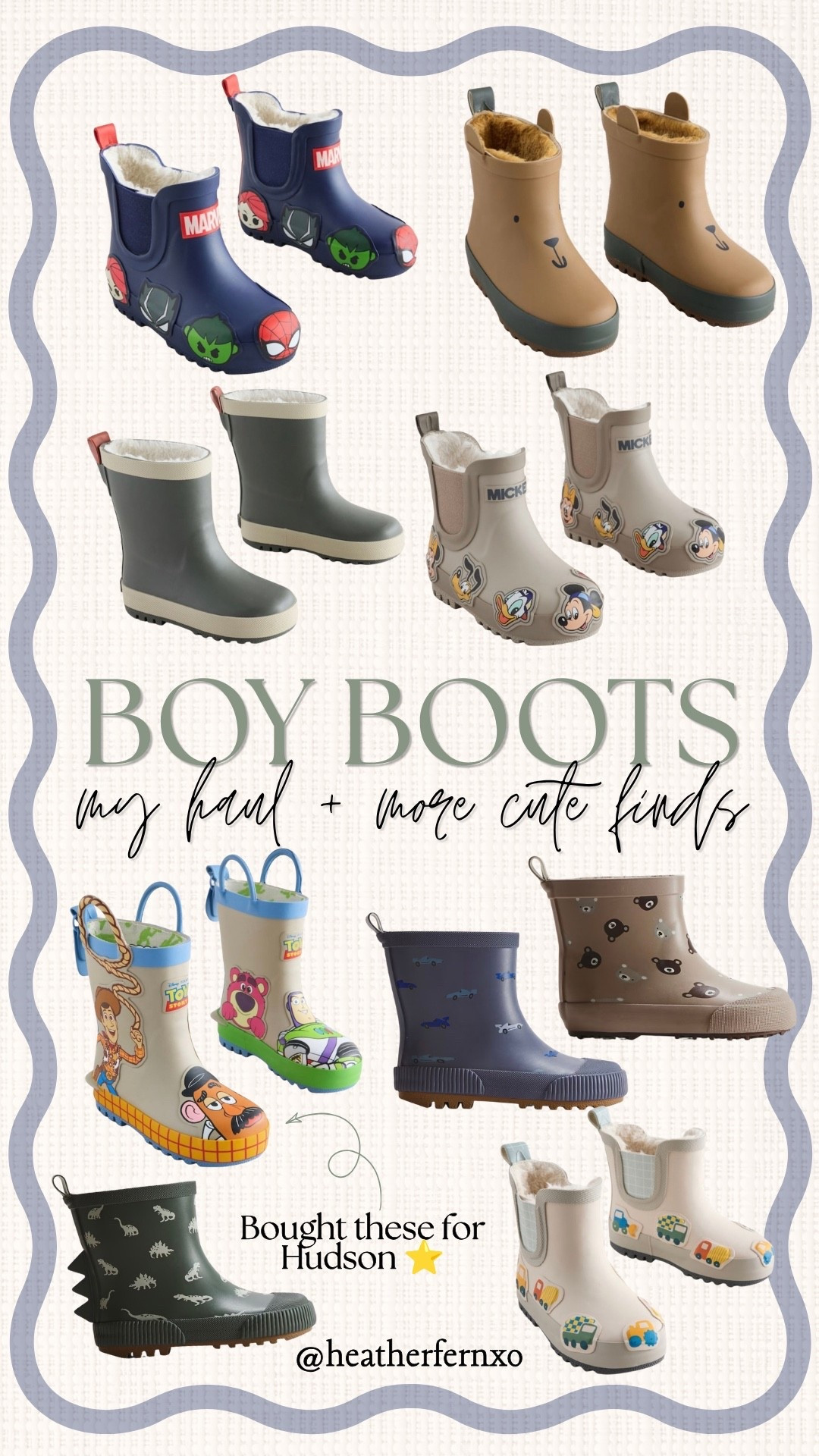 These toy story boots 😍 are we kidding?! Hudson is going to LOVE these! I found so many cute toddler & kid boots from @Next US and H&M

#boots #rainboots #kids #toddler #shoes #next #disney #disneypixar #toystory #buzzlightyear #woody #marvel #spiderman #rain #snow #fall #family #mom #boys

#LTKmomlife #LTKKids #LTKSeasonal