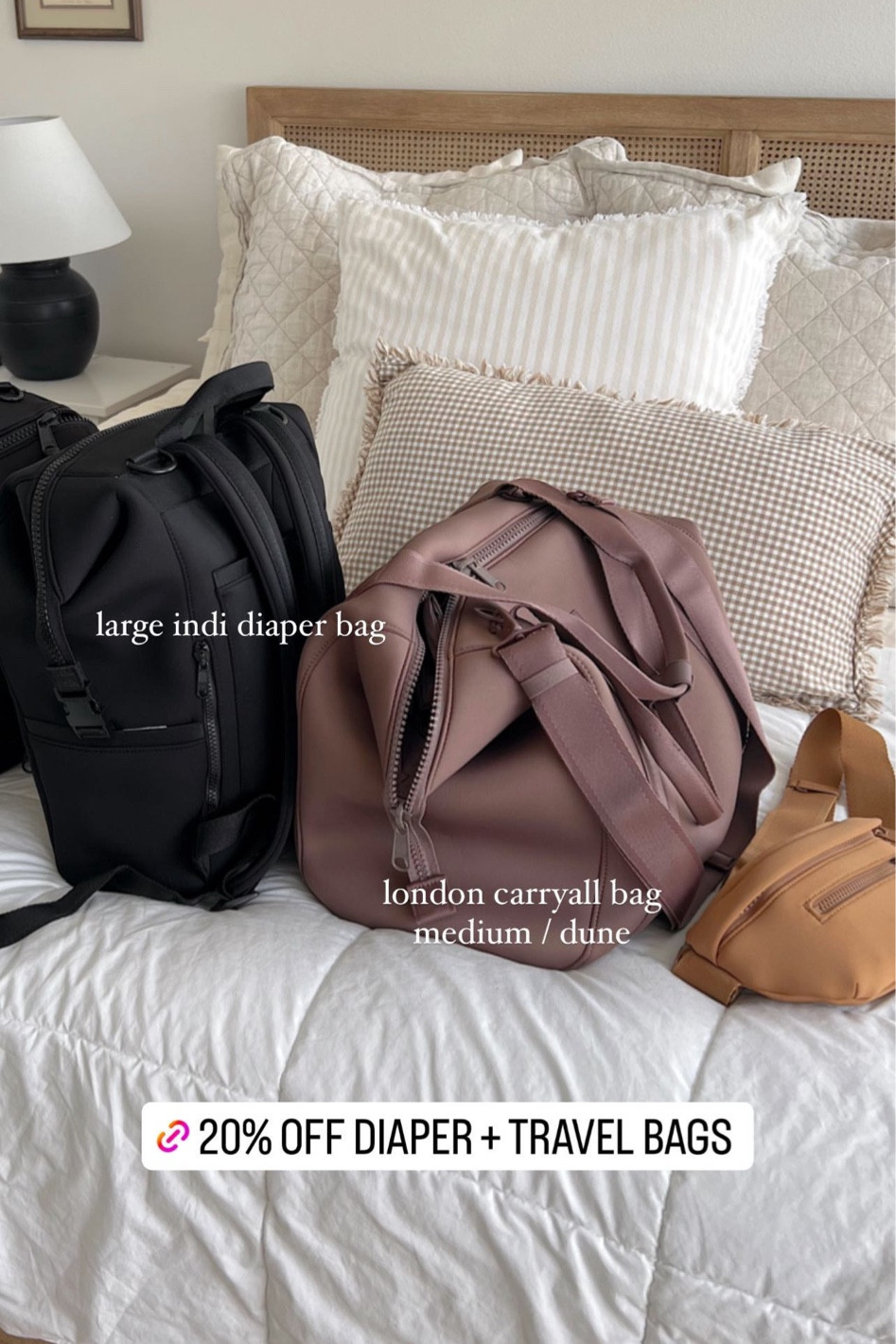 Dagne Dover Landon Carryall Small, Medium and Large Size Comparison 