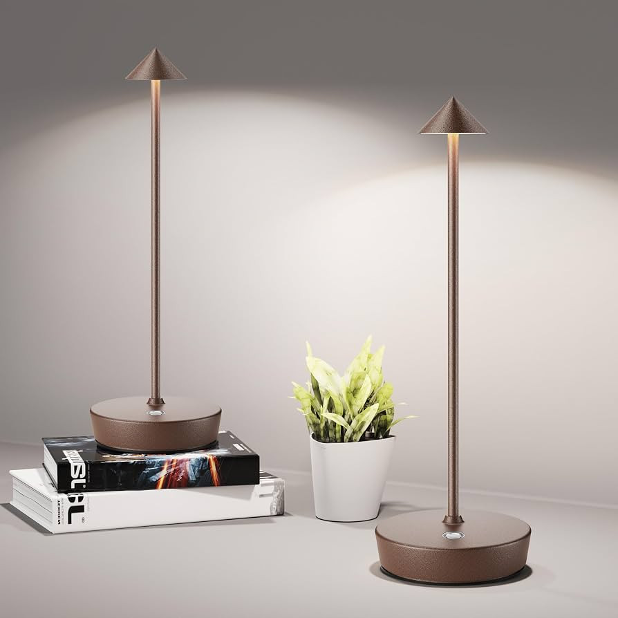 Cordless Table Lamps Rechargeable, 6000mAh Battery Operated LED Desk Lamp Outdoor Waterproof Port... | Amazon (US)