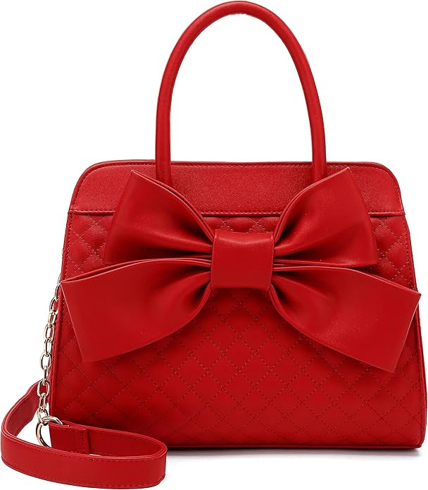 Scarleton Purses for Women, Bow Quilted Handbags Purse, Vintage Faux Leather Crossbody Bags for W... | Amazon (US)