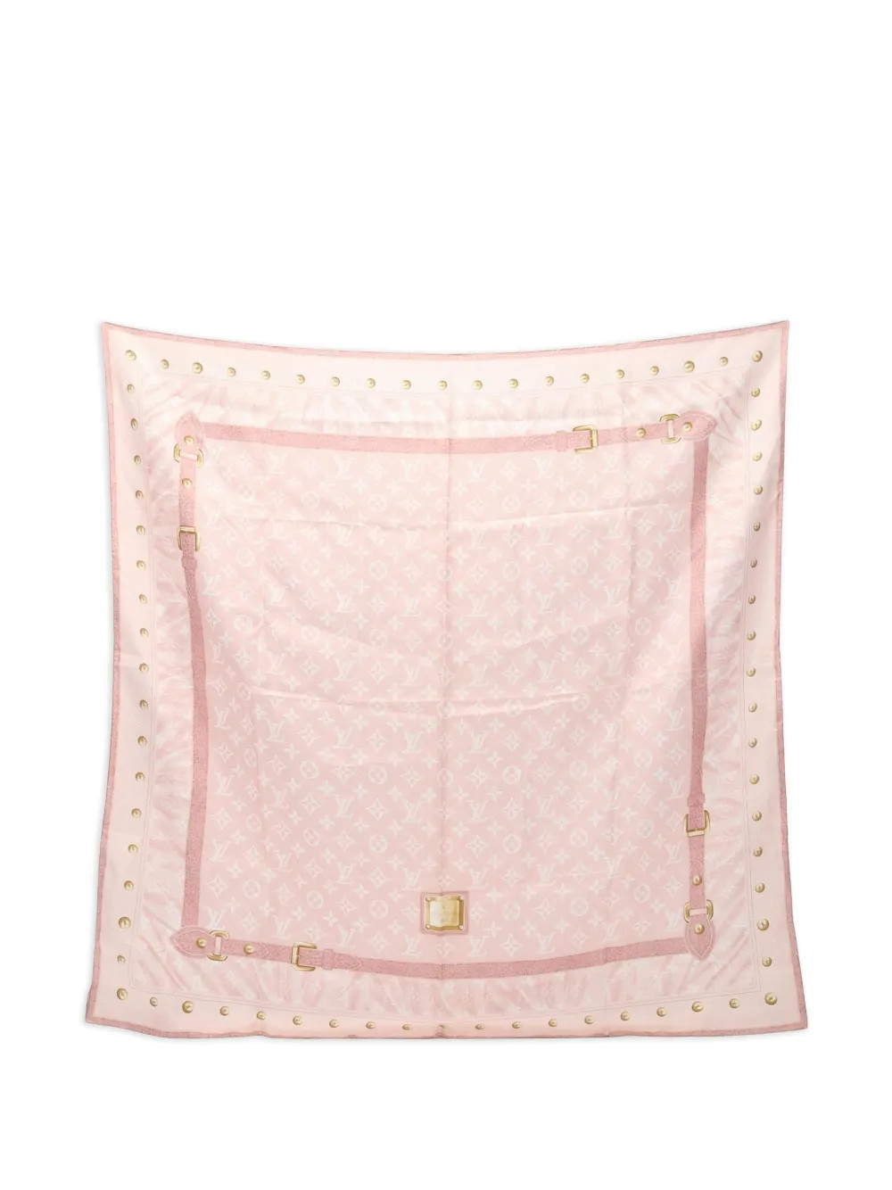 Louis Vuitton Pre-Owned 2010s Carré New Denim Monogram scarf - Pink | Farfetch Global