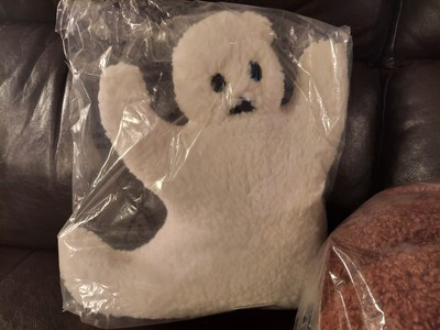 POTTERY BARN Halloween 2022 COZY SHERPA GHOST Pillow NIP | eBay US