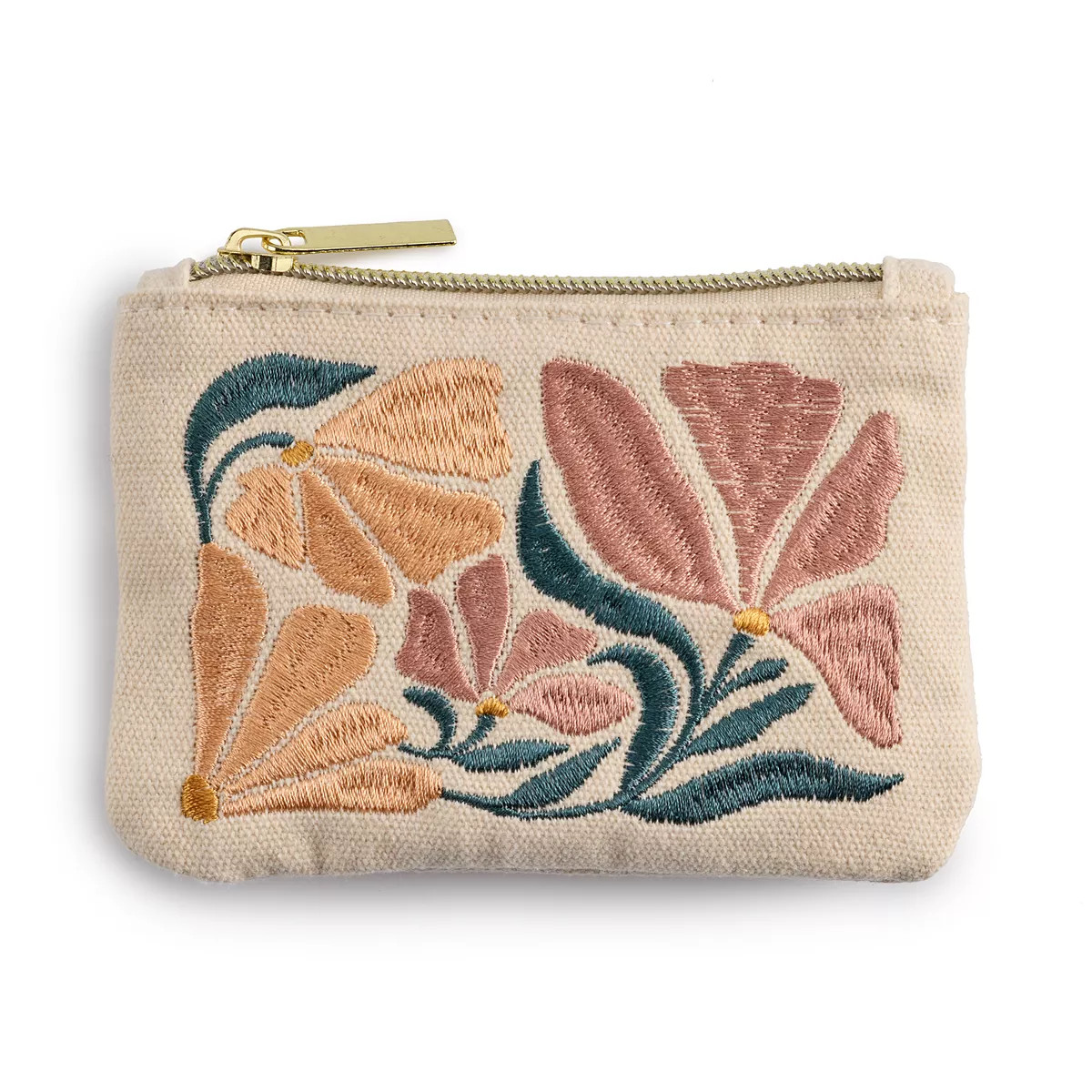 Punch Studio Poppy Embroidered Coin Purse | Kohl's