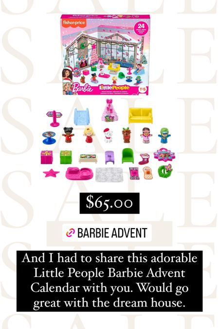 Little People Barbie Advent Calendar 

#LTKfamily #LTKkids #LTKbaby