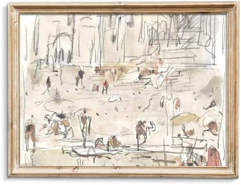 uniro Neutral Abstract Wall Art Prints | Minimalist Canvas Art for Home Decor | Vintage Farmhouse... | Amazon (US)