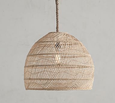 Flora Rattan Pendant | Pottery Barn (US)