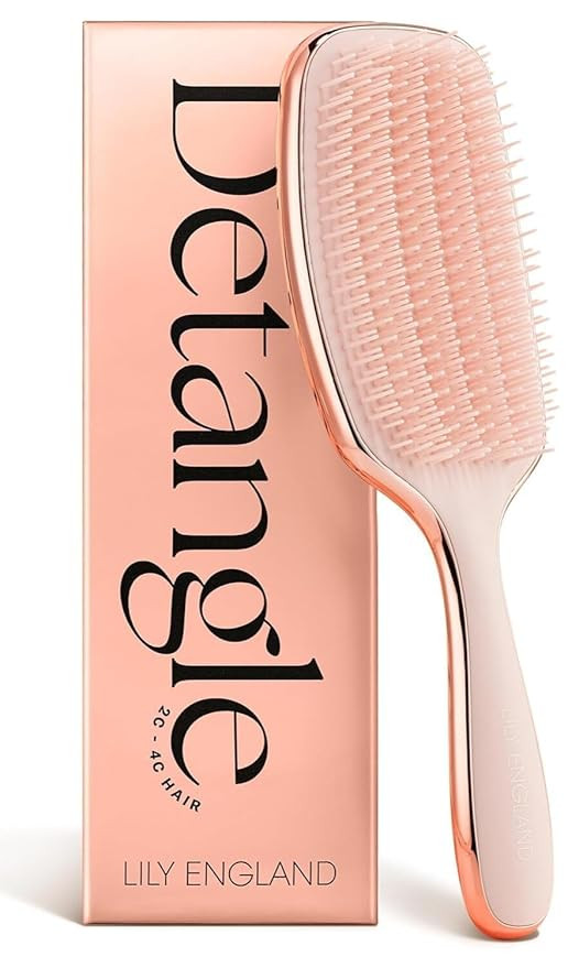 Lily England Detangling & Styling Brush - Pain-Free Brush for Curly Wet & Dry Hair With Flexible ... | Amazon (US)