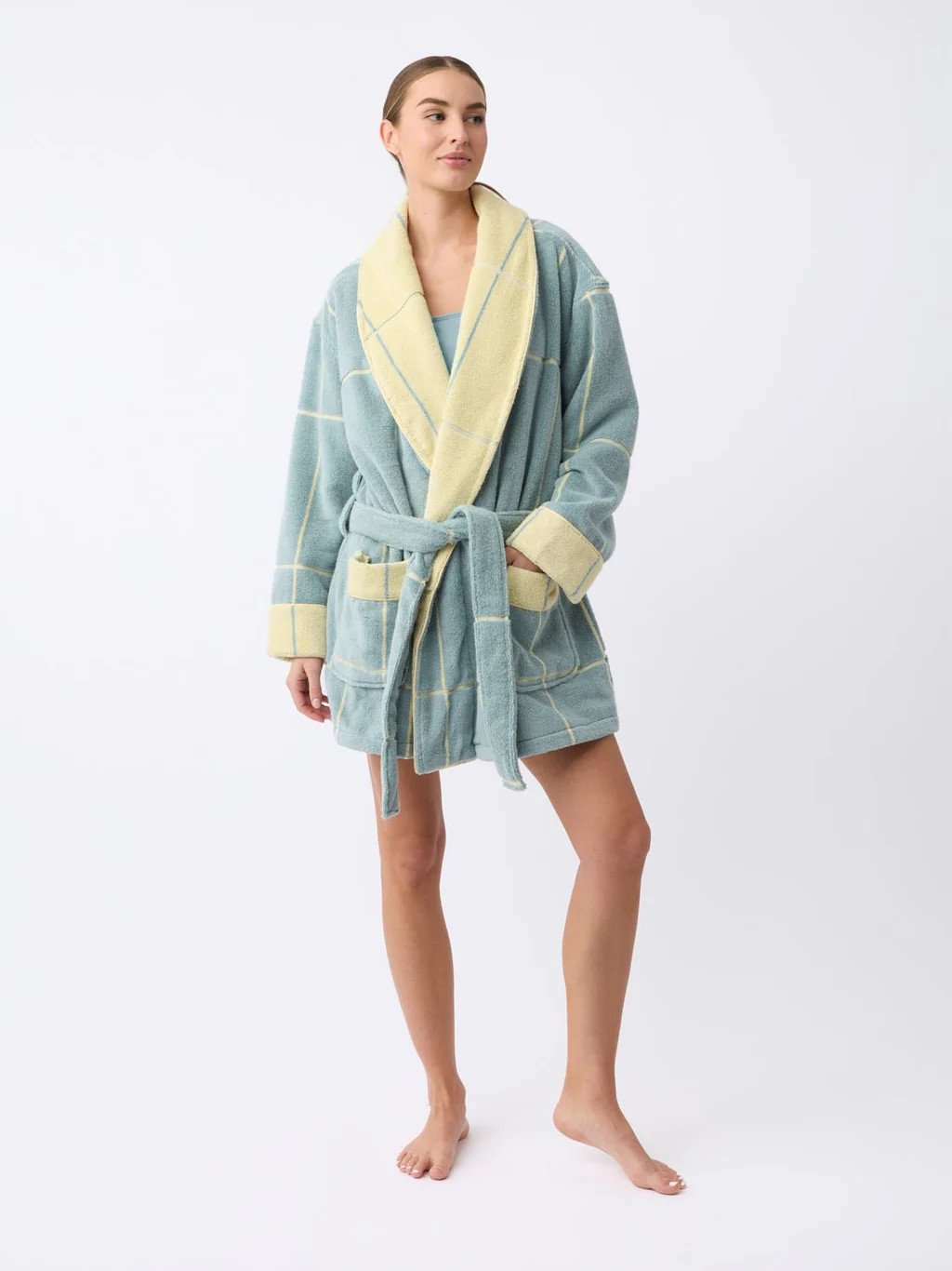 Windowpane Resort Robe | Cozy Earth