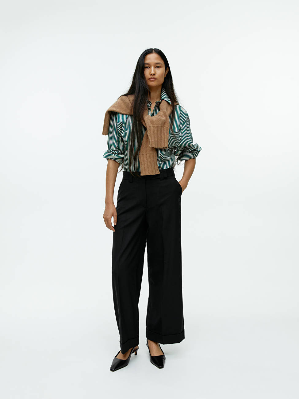 Turn Up Wool Trousers | ARKET (US&UK)