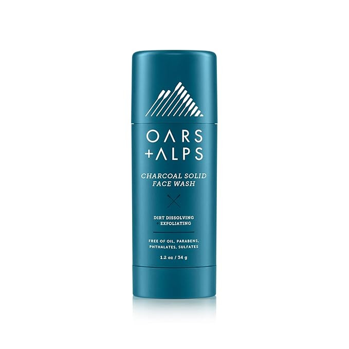 Oars + Alps Face Wash with Activated Charcoal, Exfoliating Facial Cleanser Fights Blackheads, Tra... | Amazon (US)