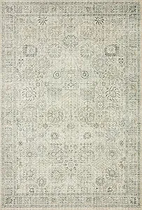 Loloi ll Skye Collection Area Rug, 5'-0" x 7'-6", Natural/Sage | Amazon (US)