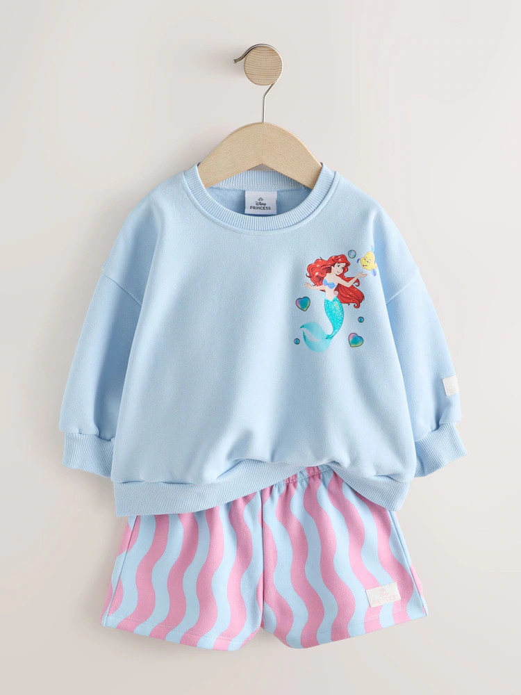 Blue Ariel Ariel Sweatshirt & Shorts Set (3mths-7yrs) | Next US