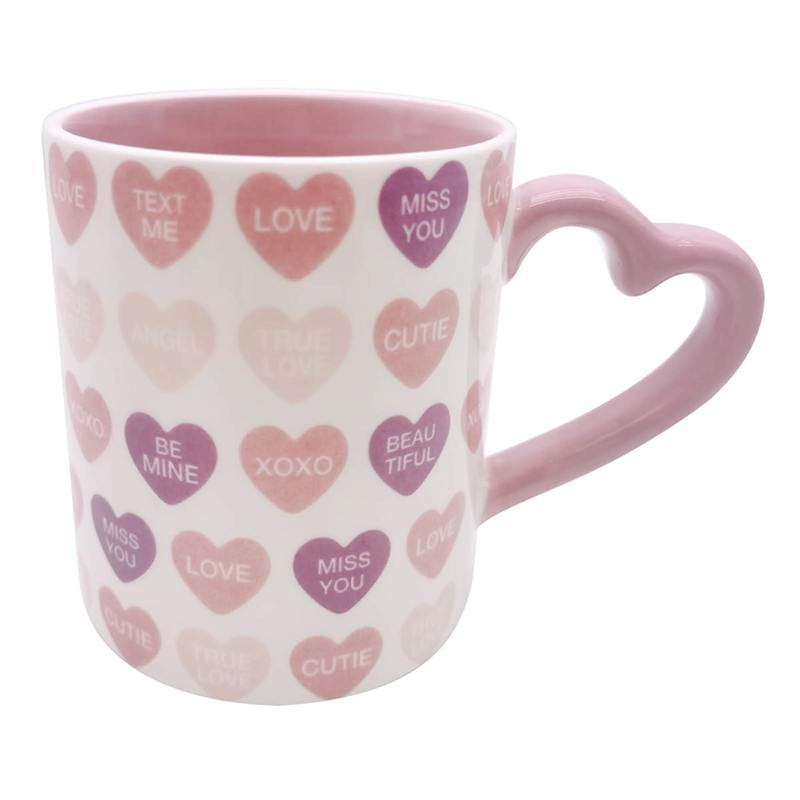 Conversation Heart Mug, 14oz | At Home