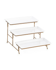 3-Tiered Stoneware Server | TJ Maxx