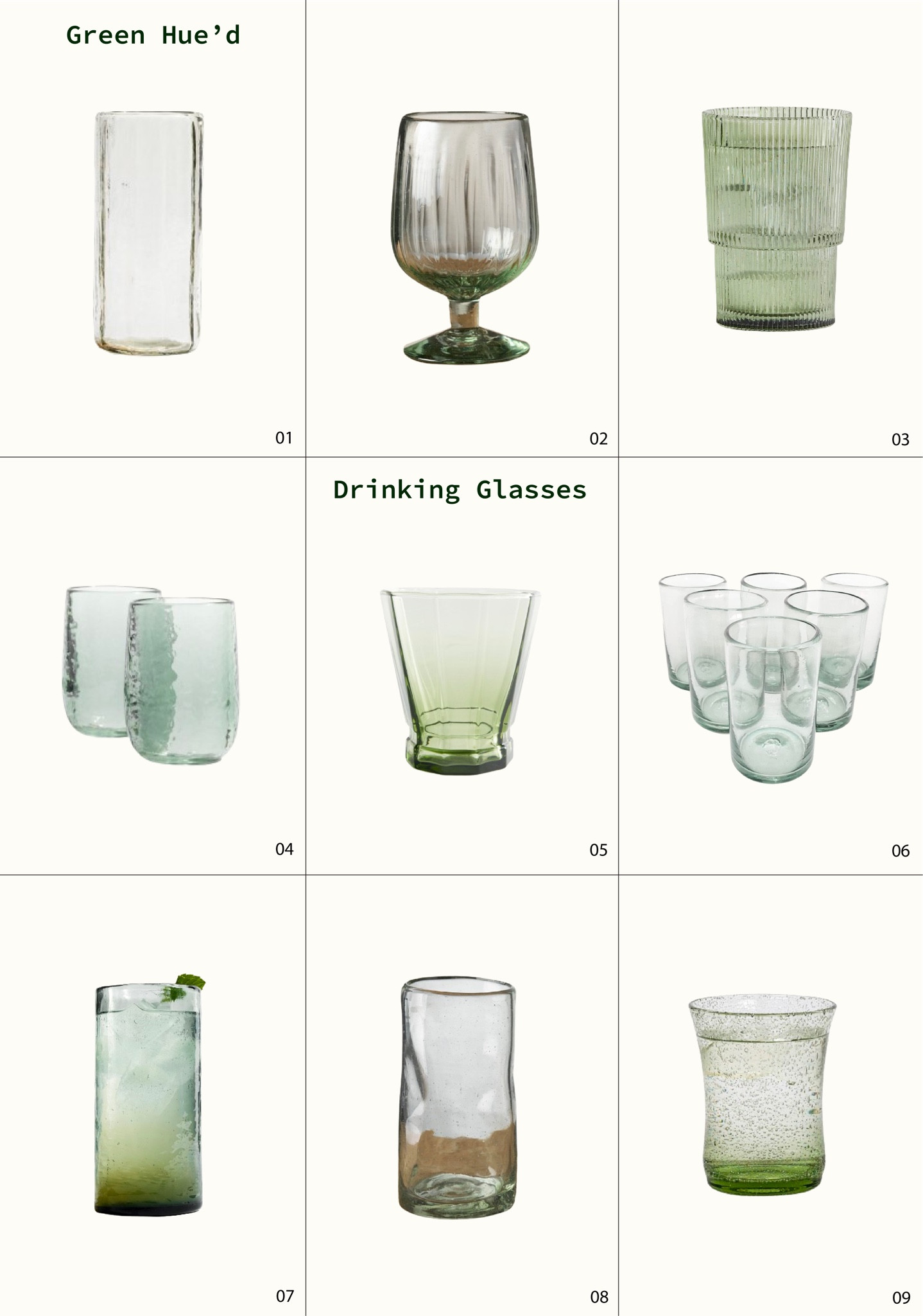 Green Hue’d Drinking Glasses 💚

#LTKSeasonal #LTKhome