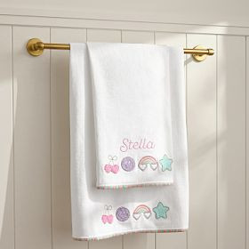 Stoney Clover Lane Embroidered Towel | Pottery Barn Teen