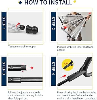 LESYPET Dog Umbrella with Leash, Clear Umbrella for Dog with Leash for Small Pets, Metal Leash | Amazon (US)