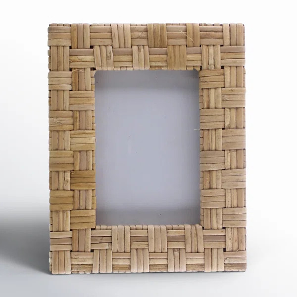 Alodee Natural Wicker / Rattan Picture Frame with Mat | Birch Lane